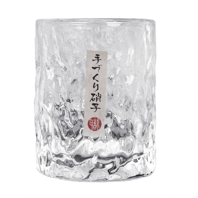Vaso de cristal para whisky BXT, hecho a mano, japonés, 250 ml