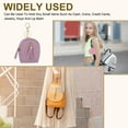 thumbnail image 6 of Uxcell Mini Backpack Keychain for Women, PU Leather Cute Cosmetic Bag Coin Purse Creative Keychains with Tassel for Makeup Key Card Green, 6 of 7