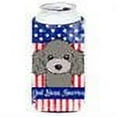 thumbnail image 2 of Carolines Treasures God Bless American Flag with Silver Gray Poodle Tall Boy beverage Insulator Hugger Tall Boy, 2 of 2