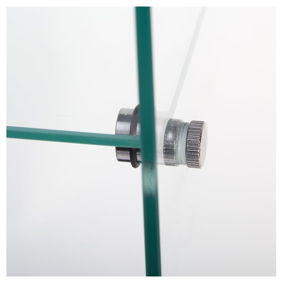 Two-Door Glass Display Cabinet, 4 Shelves, Floor Standing Curio Bookshelf, 64.7" x 31.7", Black