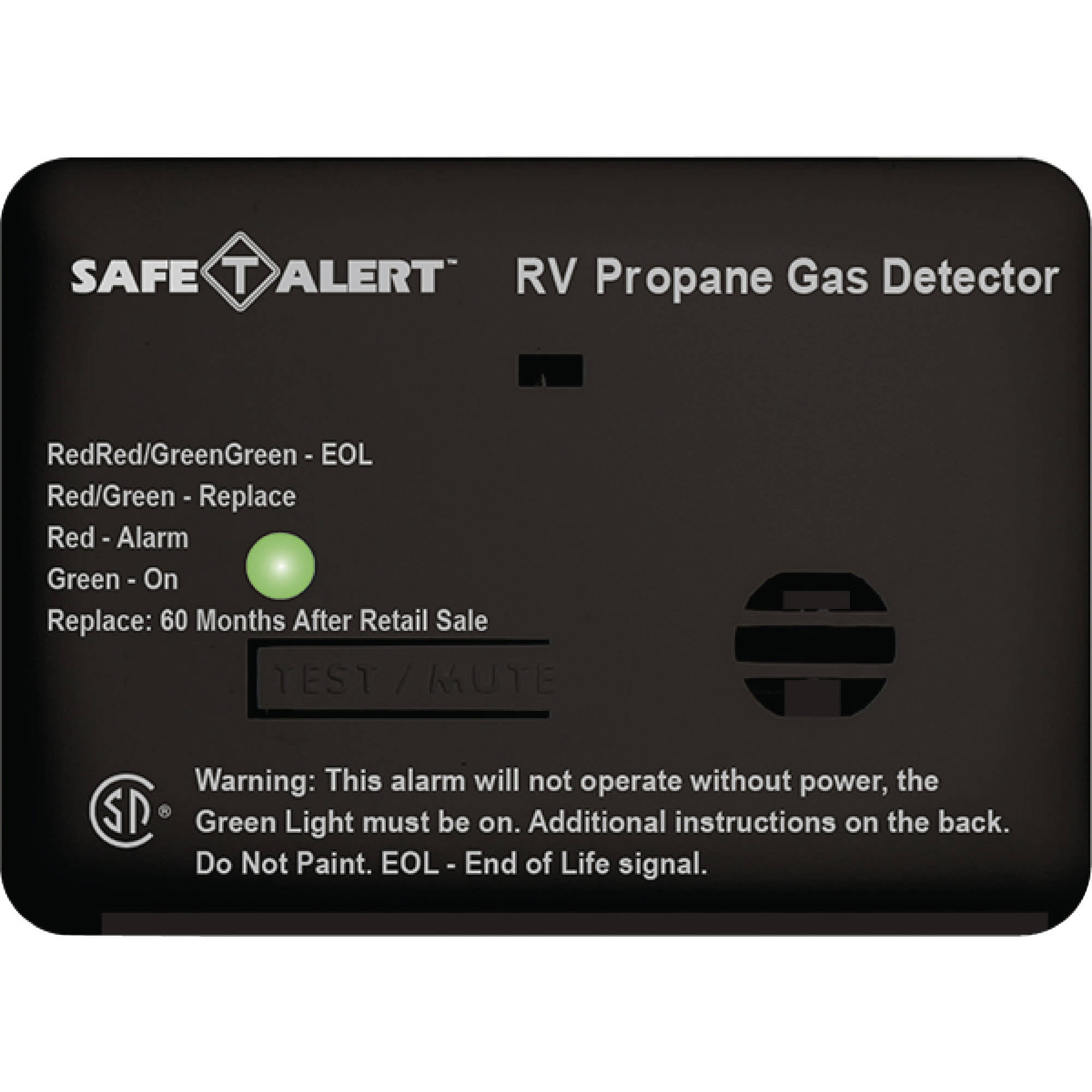 Safe-T-Alert 40-441-P-WT White Surface Mount Propane Gas Alarm 