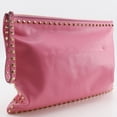 thumbnail image 3 of Pre-Owned Valentino Rockstuds Clutch Bag, Leather, Pink, Women's, 3 of 17