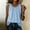 Blue, variant on Women'S Sleeveless Top, Round Neck Casual Camisole Vest, Suitable for Weekend Vacations And Museum Visits