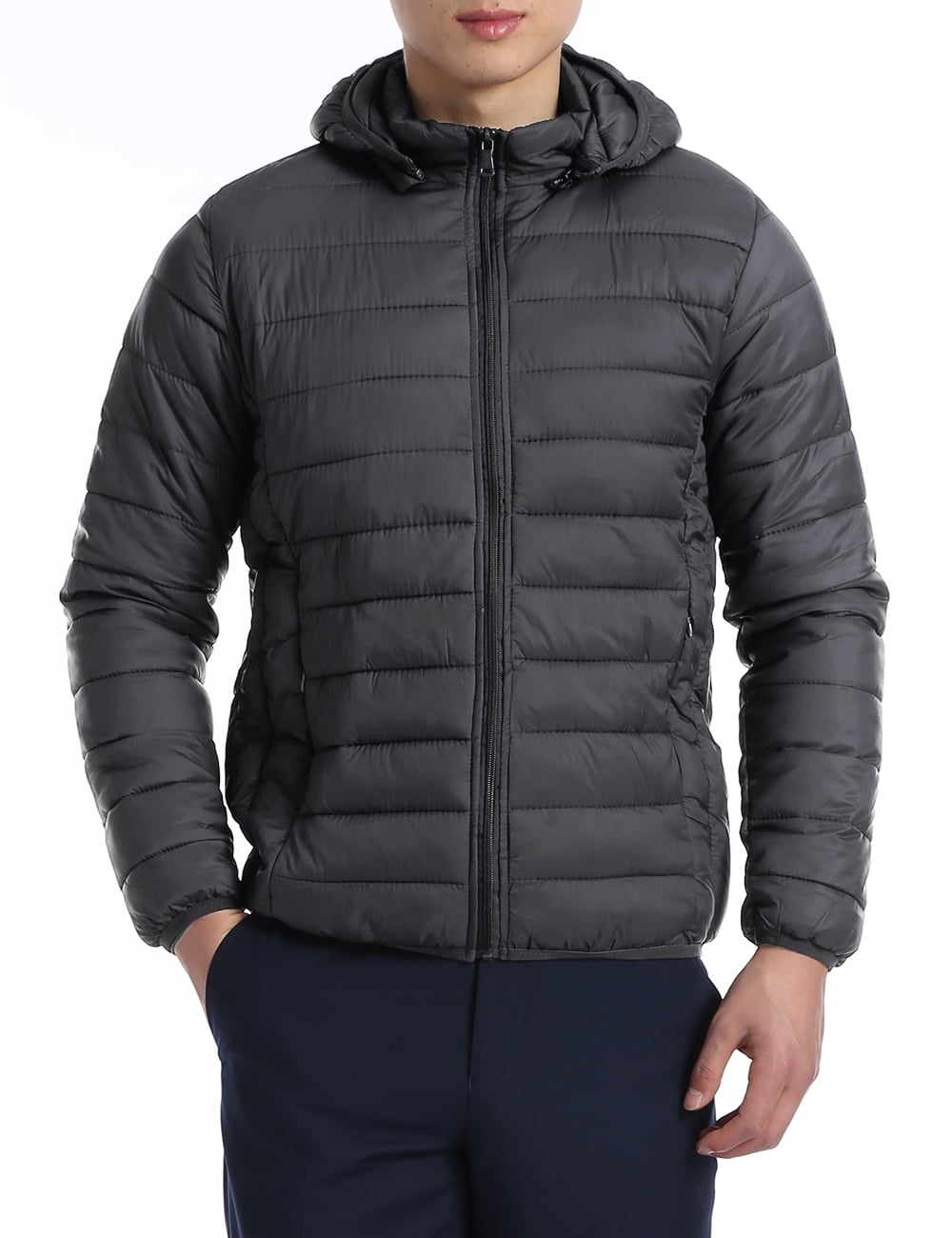 Men's Packable Down Jacket Light Weight Hooded Puffer Coat | Walmart Canada