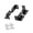 square head, variant on Carbon Steel Roof Rack Hardware, Tie-Down Loop Bracket Set with Slotted Clips for Cargo Mounting Setup Work Tasks