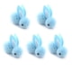 thumbnail image 1 of Monstrate Mini de 5 uds., decoración de Pascua, figuritas de conejos de peluche, colgante de animales, accesorio hecho a mano, Kits de decoración para fiestas Azul, 1 of 6