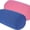 Blue + Pink, variant on 2 Pcs Microbead Bolster Tube Pillow, Squishy Neck Arm Back Support Roll Body Cushion Pillows Cylinder Bean Bag Throw Pillow for Plane Car Travel Recliner Sleeping, 11.8 x 6.3 Inch, Black + Red