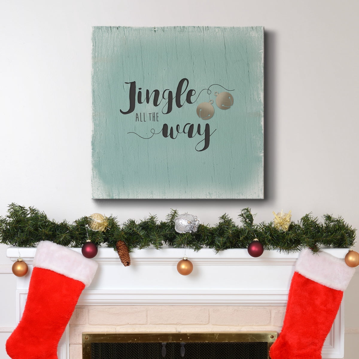 Christmas Tree Whimsy Collection E - Premium Gallery Wrapped Canvas - Ready to Hang