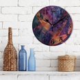 thumbnail image 3 of Colorful and Elegant Background Silent Wall Clock 10" Non-Ticking Battery Clock, 3 of 7