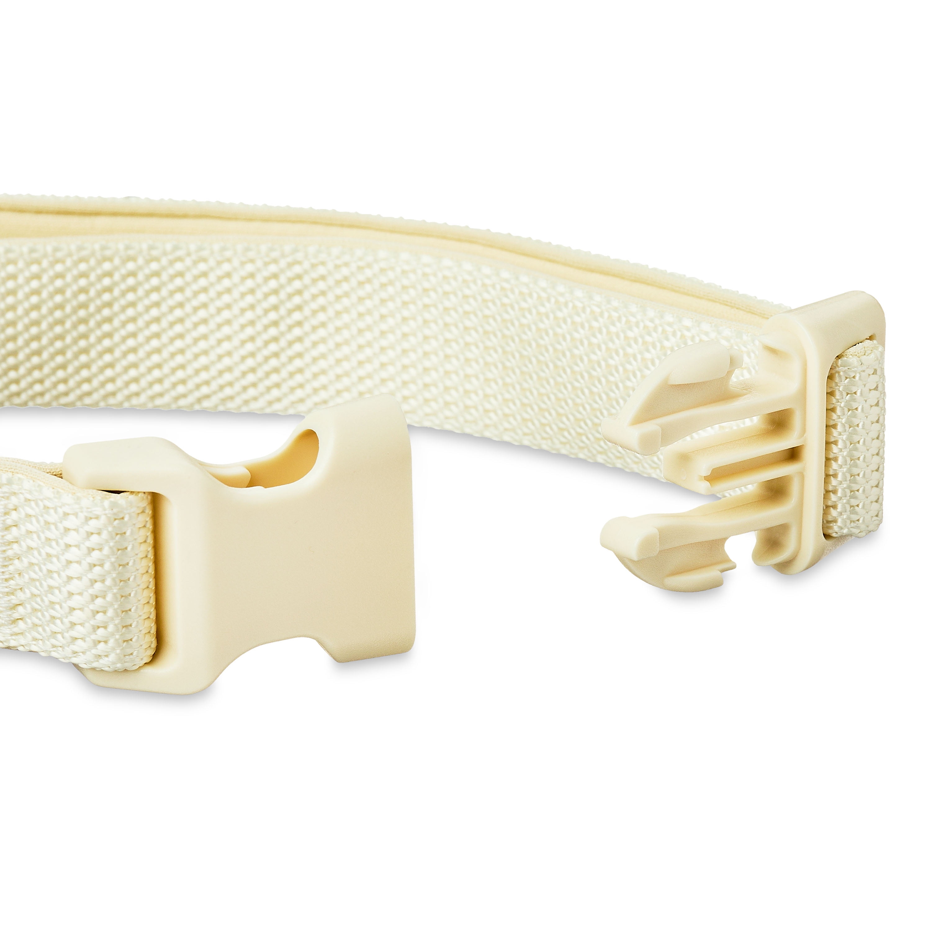 Vibrant Life Neoprene Cushioned Adjustable Dog Collar, Vanilla Cream, Large