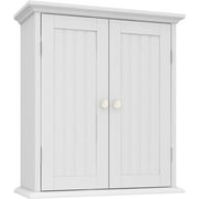 ChooChoo Bathroom Wall Cabinet, Medicine Cabinet with 2 Door and Adjustable Shelves White