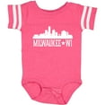 thumbnail image 3 of Inktastic Milwaukee Wisconsin Skyline Wi Cities Boys or Girls Baby Bodysuit, 3 of 5