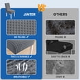thumbnail image 3 of JIATER Dining Chair Covers Stretch Washable Chair Slipcovers Protector Set of 4,Light Gray, 3 of 7