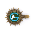 thumbnail image 1 of Height Giraffe Outline Neck Hairpin Sun Headwear Retro Metal Clips Pin, 1 of 3