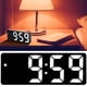 thumbnail image 5 of Reloj Despertador Con Espejo LED, Mesa Digital Electrónica USB, Suministros De Decoración Con Espejo Recargable, Exterior Negro Rectangular, 5 of 7