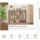 thumbnail image 5 of Songqin 8 Cube Bookcase, Freestanding 3-Tier Open Bookshelf, Modern Storage Display Cabinet, Wood Cube Storage Organizer for Living Room, Kid’s Room, Natural, 5 of 18