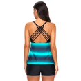 thumbnail image 4 of 2x Tankini Rayas Grande Tamaño Top Boardshorts Traje de Baño Ropa de Moda , Soledad traje de baño tankini para mujer, 4 of 10