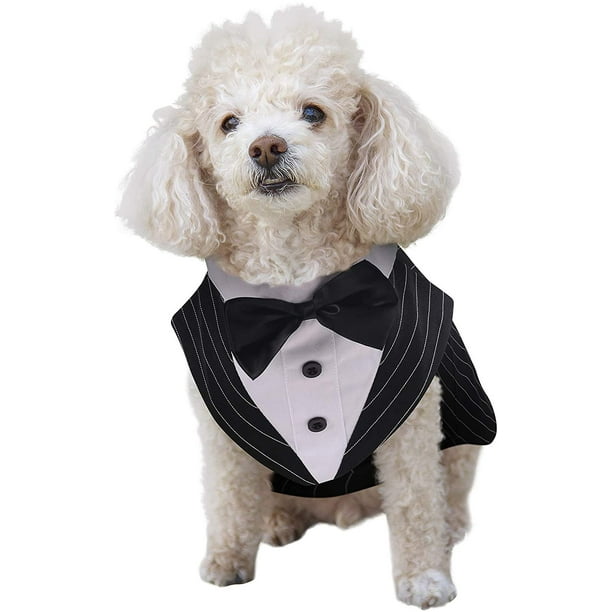 Dog Tuxedo Dog Suit Bandana Set, Dogs Tuxedo Wedding Party Suit
