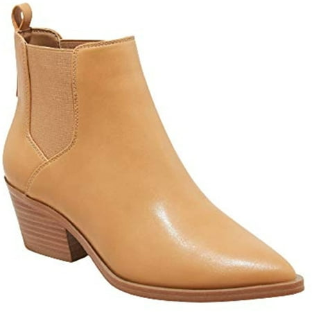 

Women s Western Pointed Chelsea Ankle Boots - Camel Tan (8)