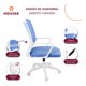 thumbnail image 3 of Silla Oficina Ajustable Ergonomica Escritorio Giratoria, 3 of 5