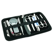 14 Pcs Dissection Kit Set - Advanced Level - Stainless Steel - Leather Storage Case - Eisco Labs