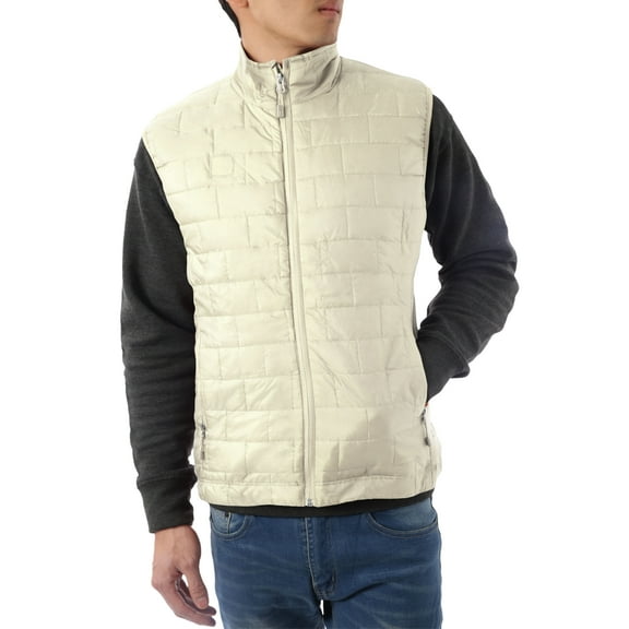Ma Croix Mens All Season Vest Puffer Quilted Pocketable Water Resistant Vest