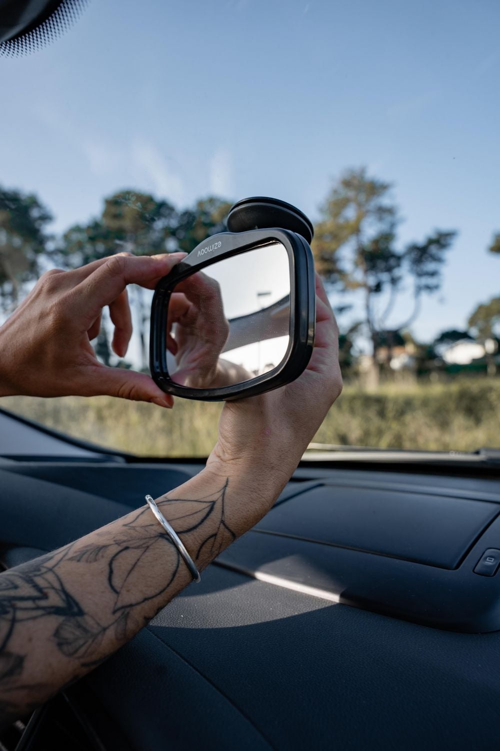 Ezi Miroir Mini - Miroir compact en plastique recyclé avec clip