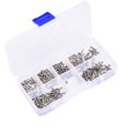 thumbnail image 4 of Kit Surtido De 230 Tuercas Y Tornillos M2 De Acero Inoxidable, Juego Combinado De Tornillos, Tuercas Y Arandelas Con Caja De Almacenamiento Para El Hogar, La Oficina, Maquinaria,, 4 of 7