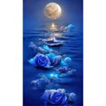 thumbnail image 1 of Cuadros Decorativos 5D DIY Dibujo Bordado Serie de flores de taladro redondo completo para Office Home (A6214) Likrtyny embutido en tela, 1 of 8