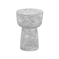 thumbnail image 2 of Pemberly Row Table d'Appoint Contemporaine Gris en Faux Marbre pour Intérieur/extérieur, 2 of 5