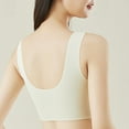thumbnail image 3 of Cyber and Monday Deals! Qiaocaity Women Bras High Support Underwear Women Fashion Sports Bra Wire Free Underwear One-Piece Bra Everyday Underwear Beige XL, 3 of 3