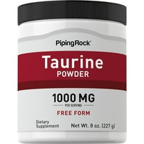 Taurine Powder 8oz | Free Form Supplement | 100% Pure | Non-GMO, Gluten Free | By Piping Rock
