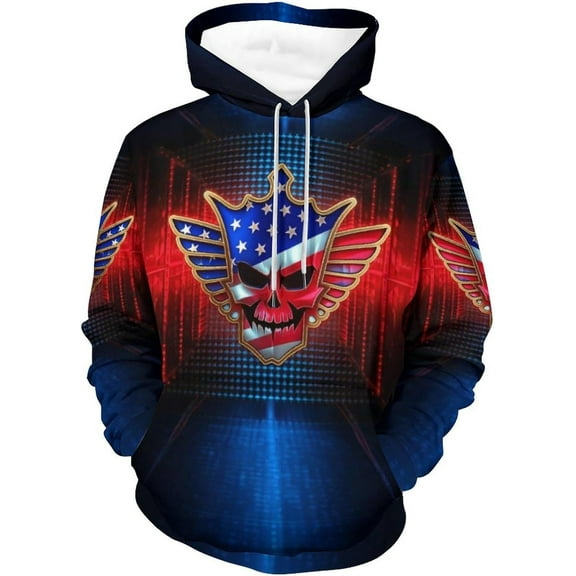 Cody Rhodes Hoodie Fashion Casual Long Sleeve Men's and Women's Sweatshirt Street Hoody 3D Double-Sided Printed Drawstring Sweatshirt