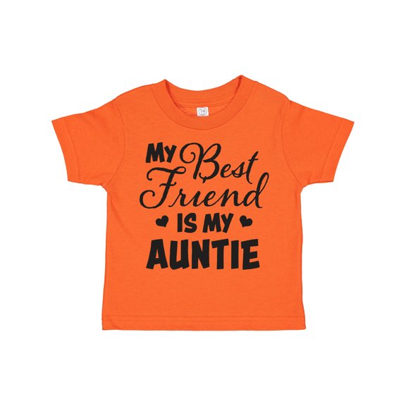 Inktastic My Best Friend is My Auntie with Hearts Boys or Girls Toddler T-Shirt