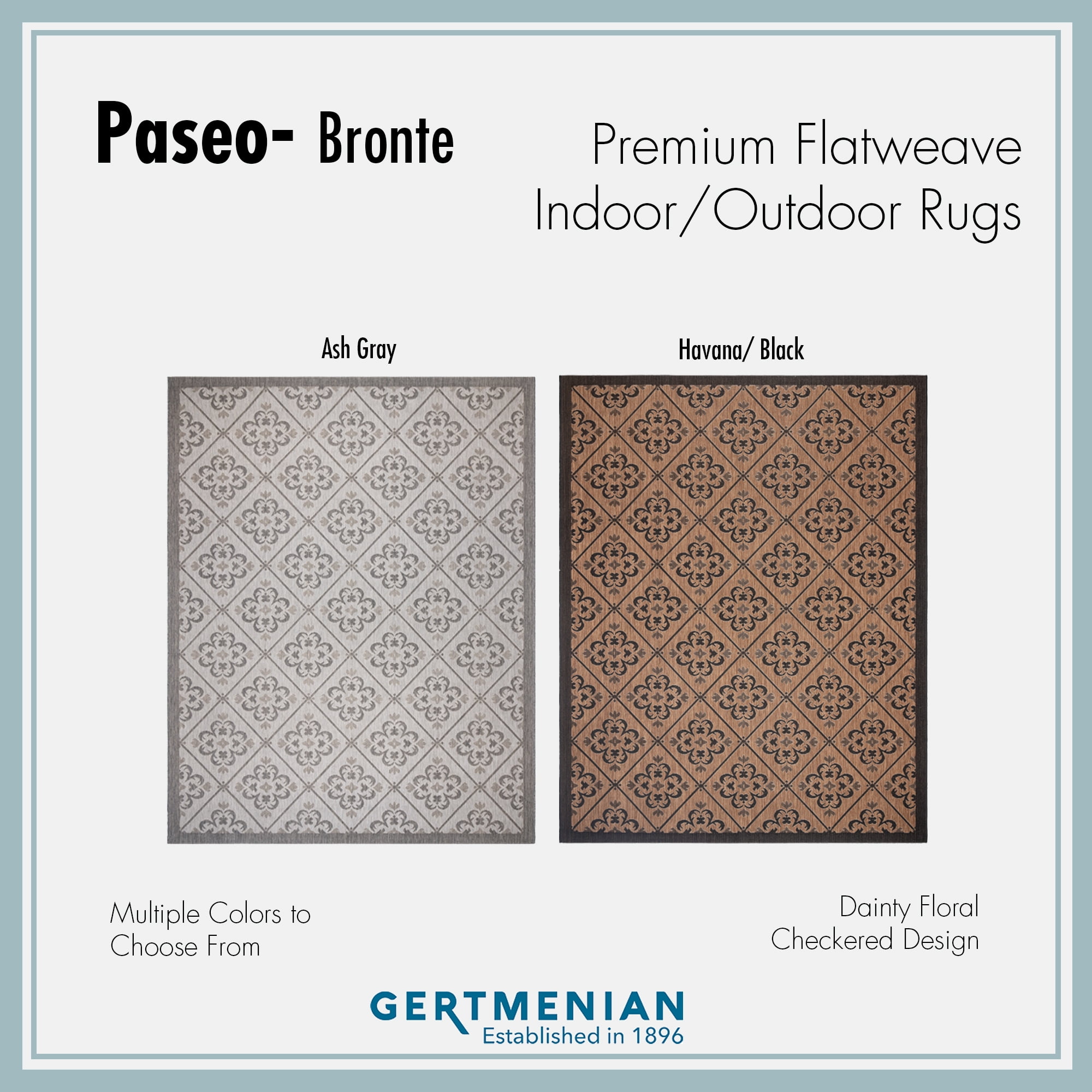 Gertmenian Paseo Bronte Bohemian Striped Ash/Steel Area Rug, 8x10
