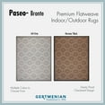 thumbnail image 5 of Gertmenian Paseo Bronte Bohemian Striped Ash/Steel Area Rug, 9x13, 5 of 7