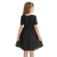 thumbnail image 3 of Actgleam Girls Tutu Dress Short Sleeve Tulle Girl Dresses,Black,9-10Y, 3 of 8