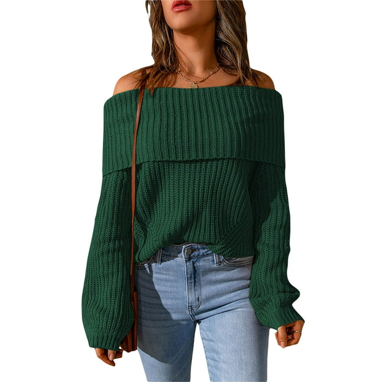 Loose off the shoulder sweater sale