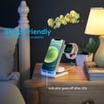 thumbnail image 5 of UUTO 3 in 1 Wireless Charging Station with QC 3.0 Adapter Compatible with iWatch/Airpods/iPhone/Samsung, Qi-Certified Phones, 5 of 8