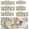 thumbnail image 2 of Valance Curtains for Kitchen Windows Easter Bunny Gradient Leaves Rod Pocket Valance Spring Foliage Retro Linen Short Window Curtain Topper for Bedroom Living Room Bathroom 42x12in,1&nbsp;Panel, 2 of 9