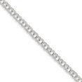 thumbnail image 1 of 14k Or Blanc Double Lien Charme Bracelet 8 Pouces "Bracelets, 1 of 2