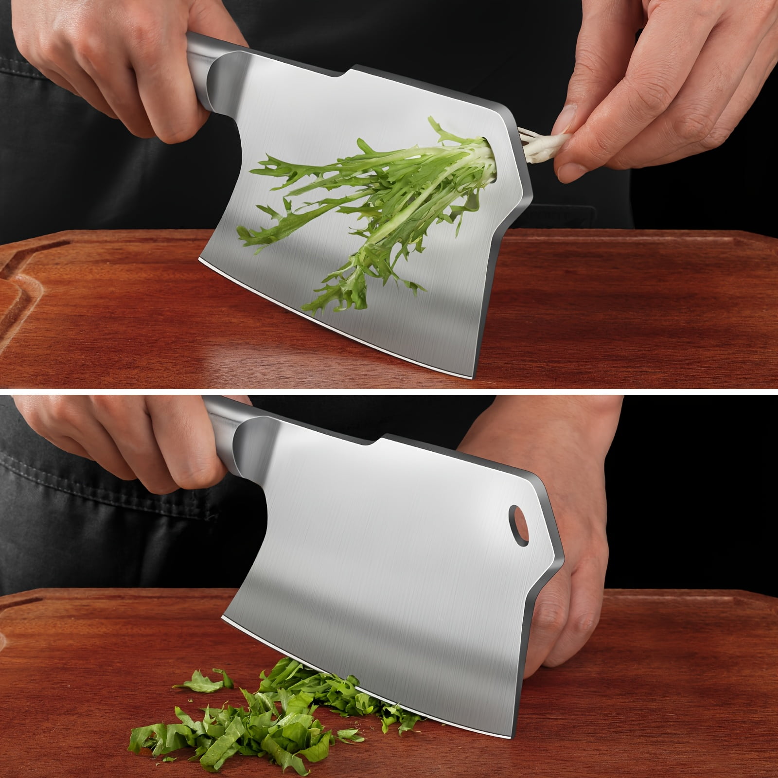Meat Cleaver Knife Heavy Duty, 5.5 inch Bone knife for Meat Cutting, Axe Bone Chopper Breaker Knife Stainless Steel Thicken Blade for Kitchen Butchery Outdoor, Men's Gift