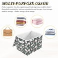 thumbnail image 6 of Yayeee Collapsible Cube Storage Bin with Lid Fabric Closet Decorative Basket with Handles, Cute Llamas Pattern, 6 of 7