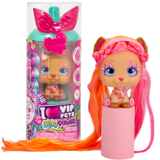  IMC Toys VIP Pets Surprise Hair Reveal - Series 2 Glitter Twist  - Styles May Vary , Pink : Everything Else