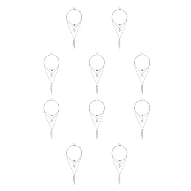 Guardurnaity Fashion Necklace Set Delicate Adjustable Aesthetic Gifts Day Necklaces Leaves Valentines Jewelry Layered Unique Choker for Women Type1 NO1