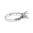 thumbnail image 2 of 1/4ct Vintage Style Engagement Ring Setting 14K White Gold, 2 of 4