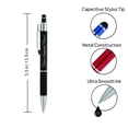 thumbnail image 2 of ExpressPen - Personalized Pens Gift Set - 2 Pack of Metal Pens w/gift box - Luxury Ballpoint Pen Custom Engraved with Name Logo or Message for Executive Business or Personal use (Black-Black), 2 of 5