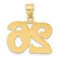 thumbnail image 3 of Diamond2Deal 14K Yellow Gold Polished Etched Number 26 Pendant for Women, 3 of 7