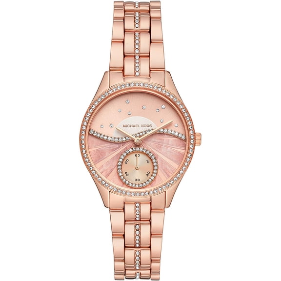 Michael Kors Women's Lauryn Pink Dial Watch - MK4436