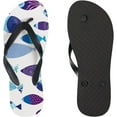 thumbnail image 3 of Dreamtimes Flip Flops Ocean Sea Rainbow Fish Aquatic Plants Thong Slip On Slippers Beach Summer Sandals for Women Men Boy Girl Kid, 3 of 5